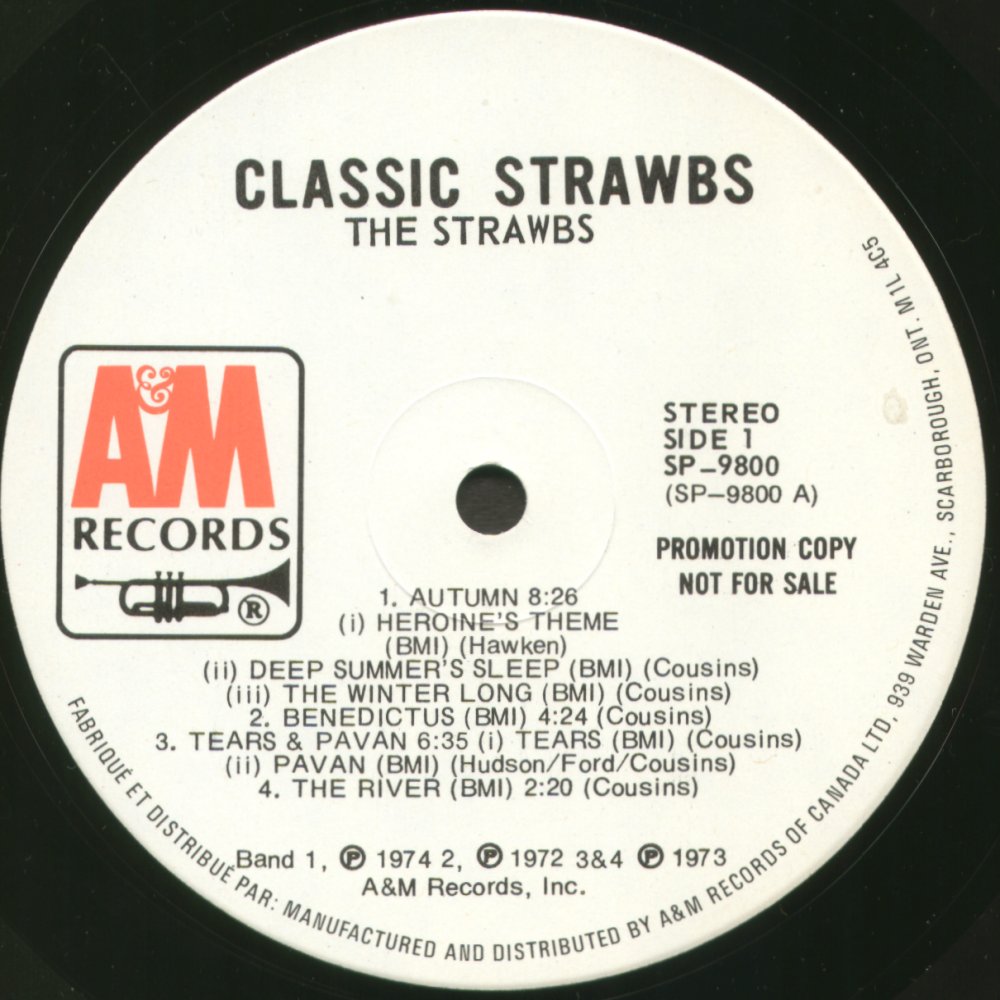 Classic promo Strawbs side 1